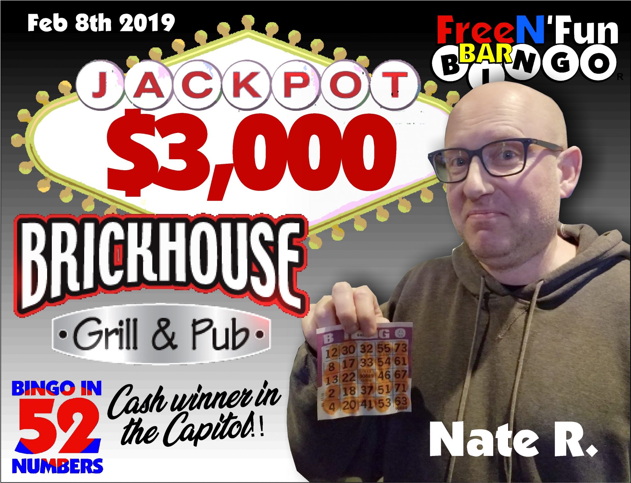 Jackpot Winner 2019 Nate