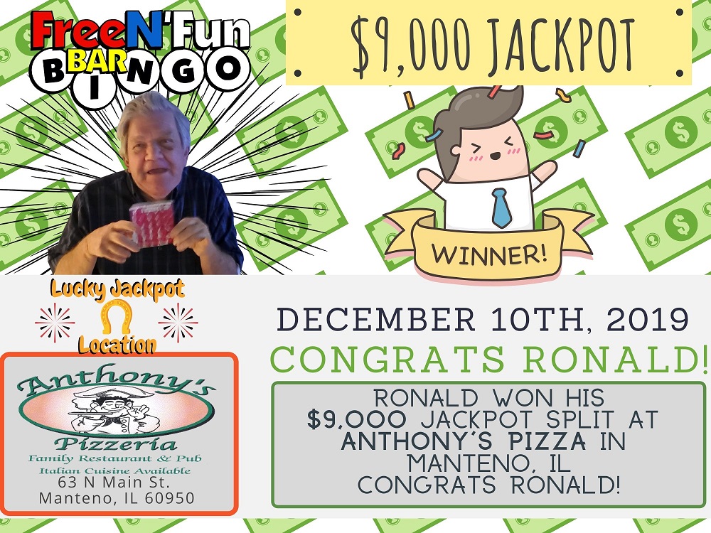 Jackpot Winner 2019 Ronald