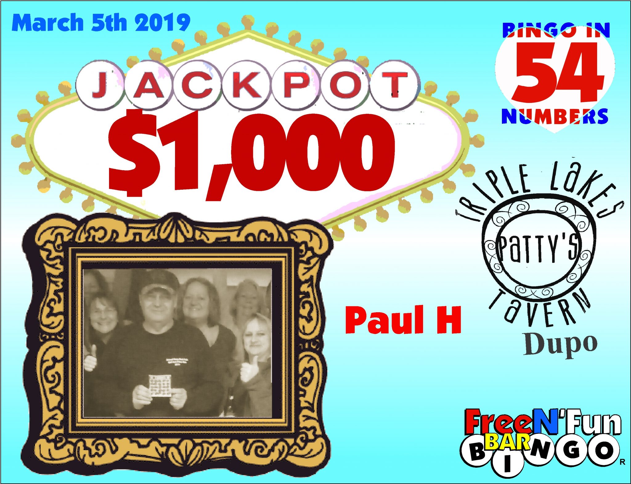 Jackpot Winner 2019 Paul